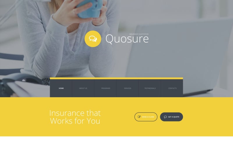 Quosure Website-Vorlage