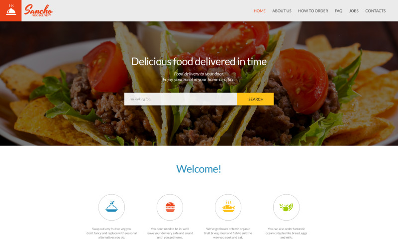 шаблон сайта sancho