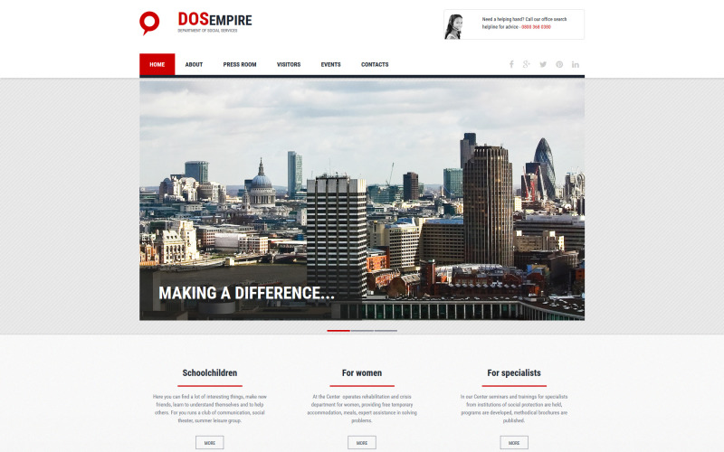 социальный фонд moto cms 3 шаблон