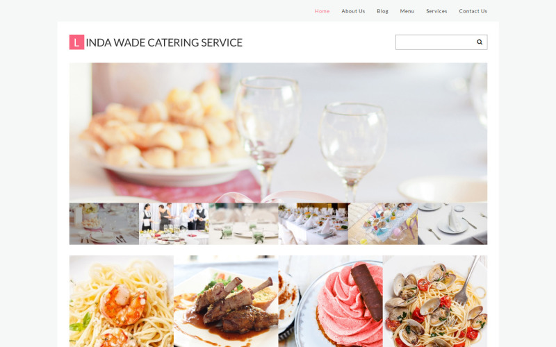 Tema WordPress adaptable para catering
