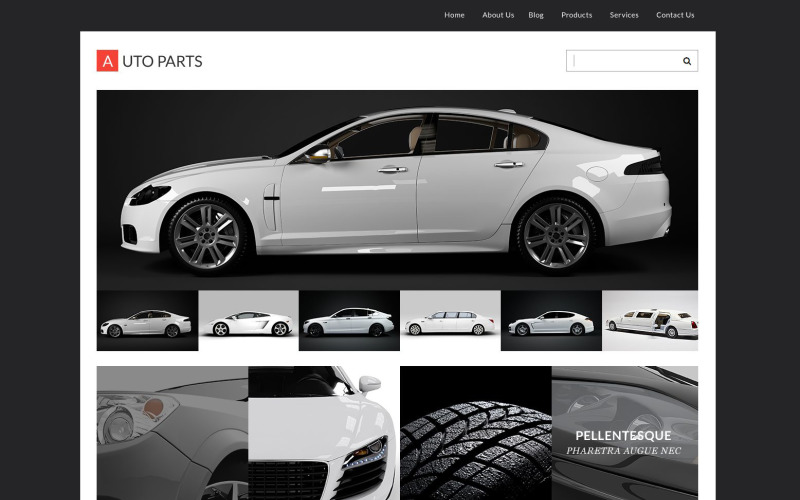 Tema WordPress responsivo de rodas e pneus