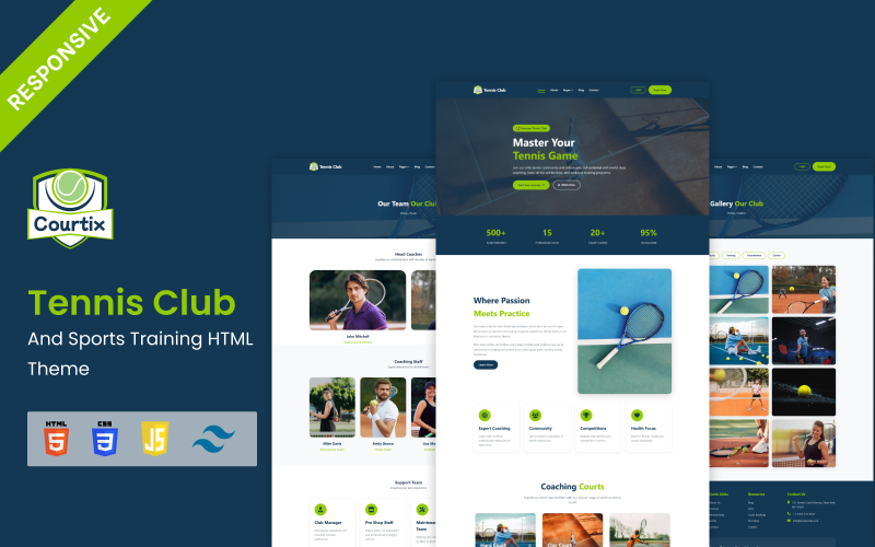 Countryrix — HTML-тема для теннисного клуба и спортивных тренировок