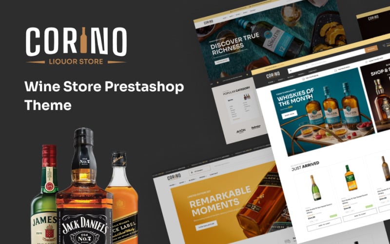 Leo Corino Elementor — тема Prestashop для винного магазина