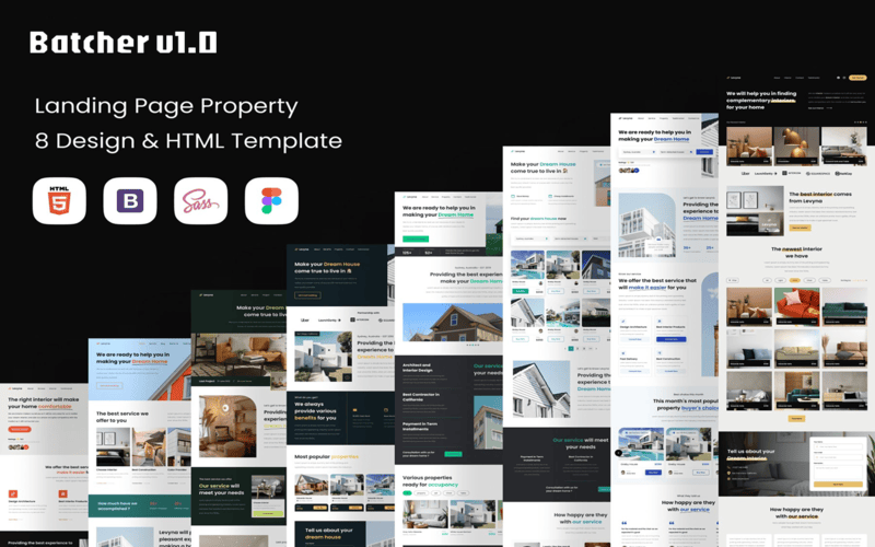 Batcher v1.0 - Multi-Concept Real Estate & Interior HTML Template