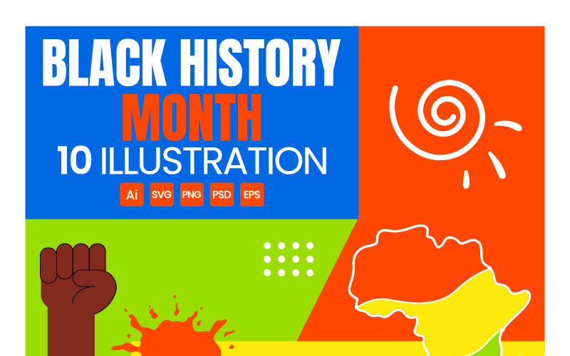 10 illustrationer från Black History Month