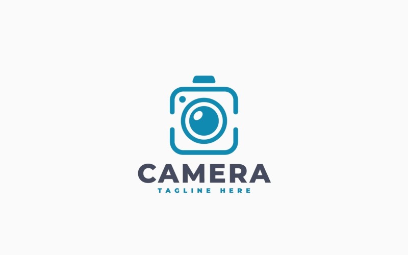 Modèle de logo simple pour appareil photo