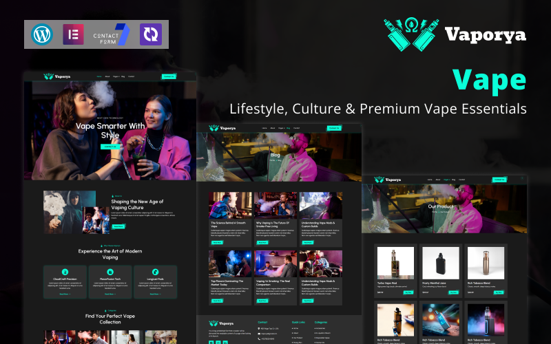 Vaporya – Style de vie moderne du vapotage, culture et produits essentiels de vapotage haut de gamme