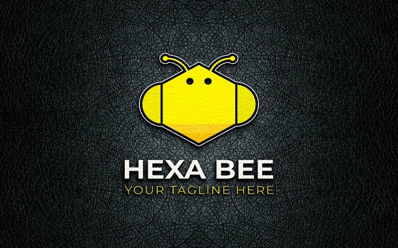 Шаблон дизайну логотипу Hexa Bee