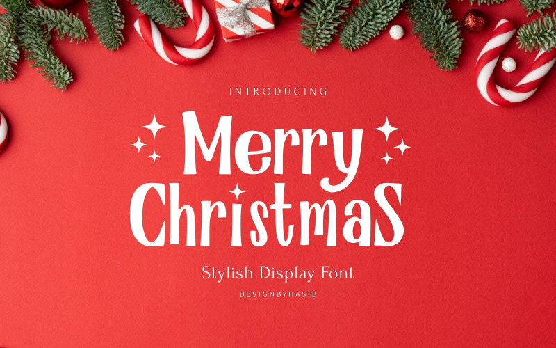 God Jul - Helt nytt snyggt displaytypsnitt