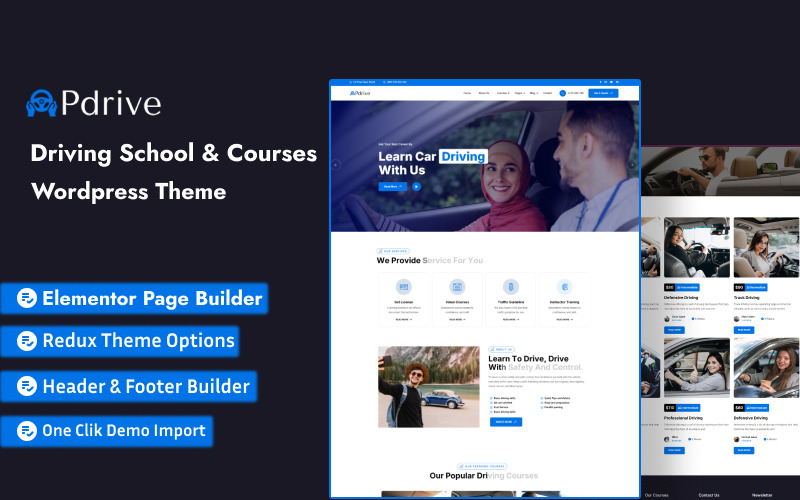 Pdrive - Tema WordPress para Autoescolas e Cursos