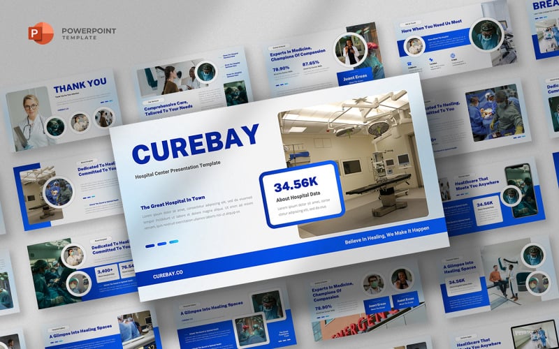 Curebay - 医院和医疗 PowerPoint 模板