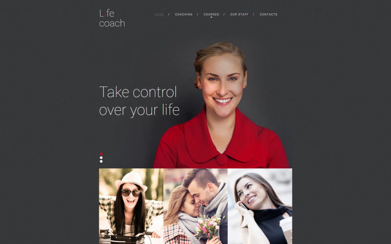 шаблон life coach moto cms 3