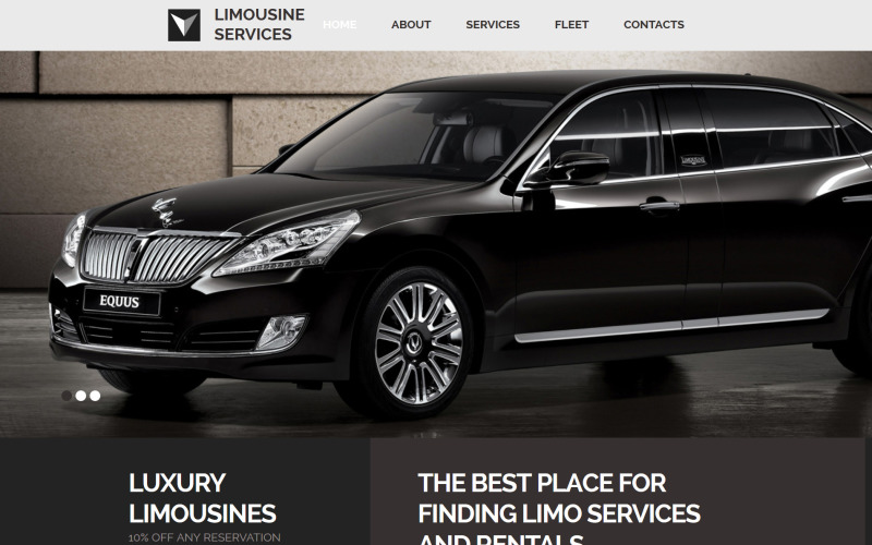 лимузин сервис moto cms 3 шаблон