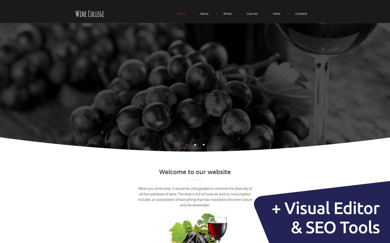 онлайн винный клуб moto cms 3 шаблон