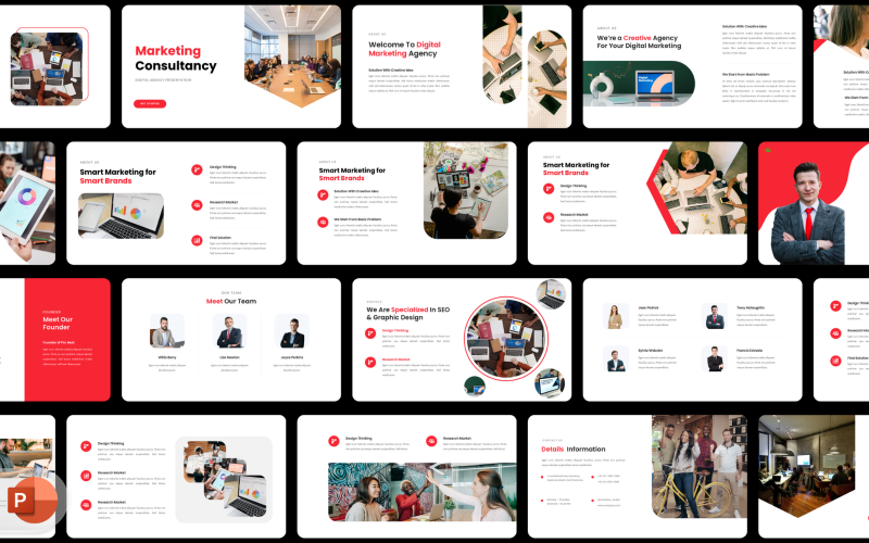 Sjabloon voor marketingpresentaties