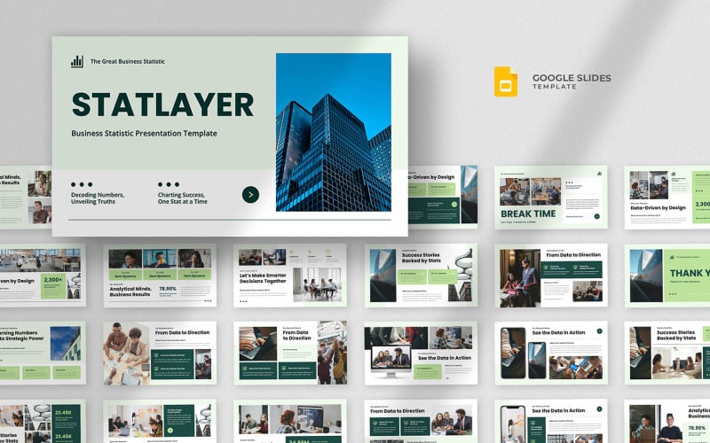 Statlayer — шаблон Google Slides для бизнес-статистики