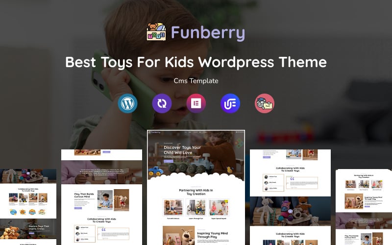 Funberry - Многоцелевая адаптивная тема WordPress для магазина детских игрушек