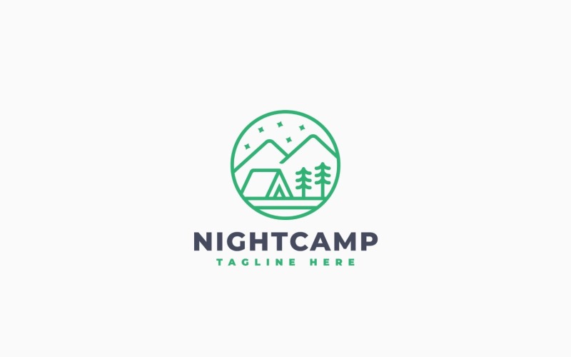 Nattläger-logotypmalldesign