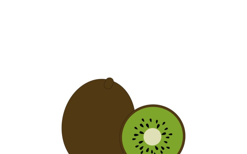 Beyaz izole arka plan üzerinde taze kivi meyvesi