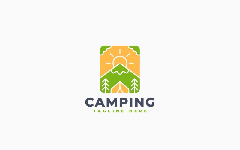 Mountain Camp-logotypmalldesign