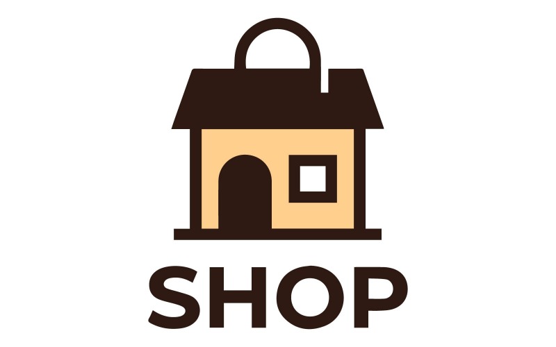 Moderne Shop-Logo-Design-Kollektion für vielseitige Unternehmen