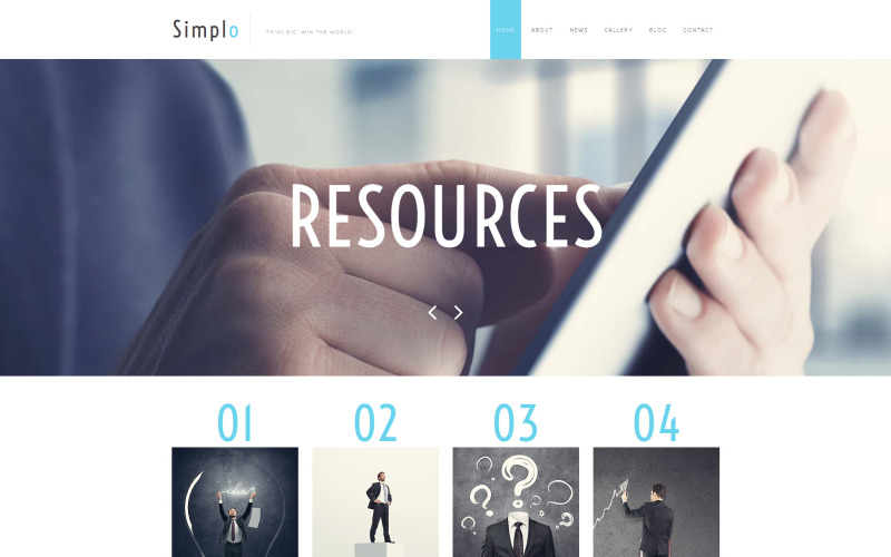 шаблон business &amp; services moto cms 3