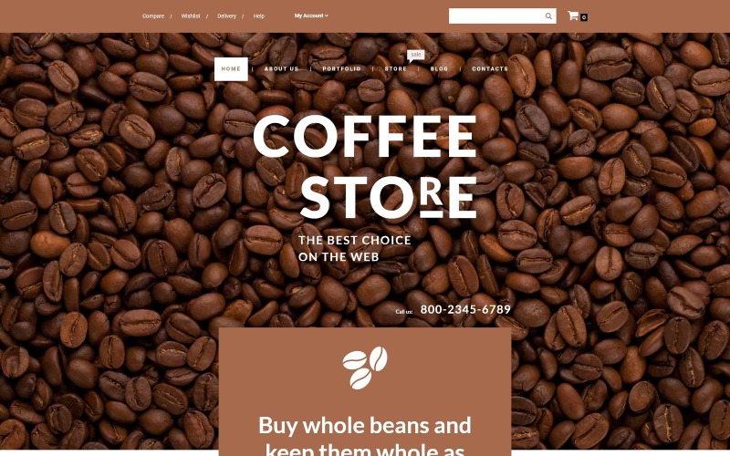 тема кофейни woocommerce