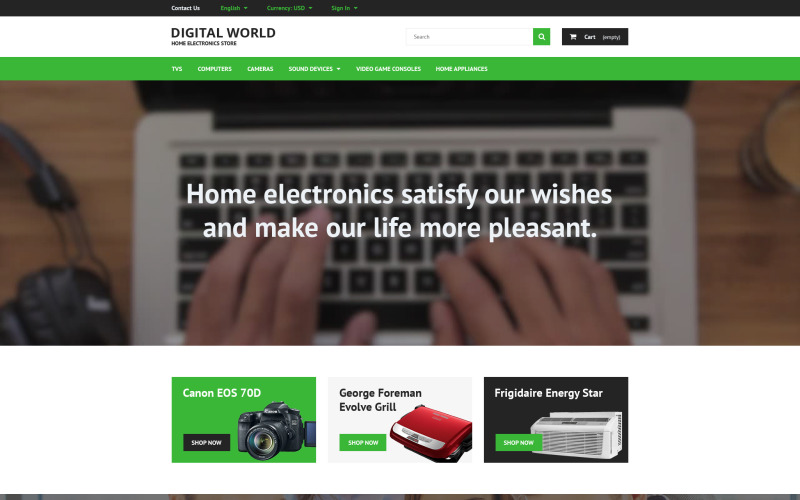 тема digital world prestashop