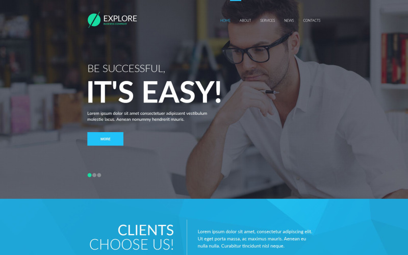 Explore la plantilla de sitio web