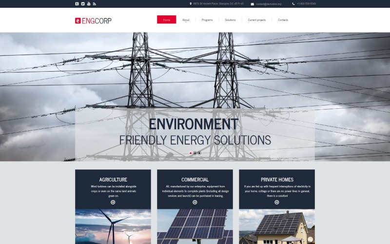 промышленный moto cms html шаблон