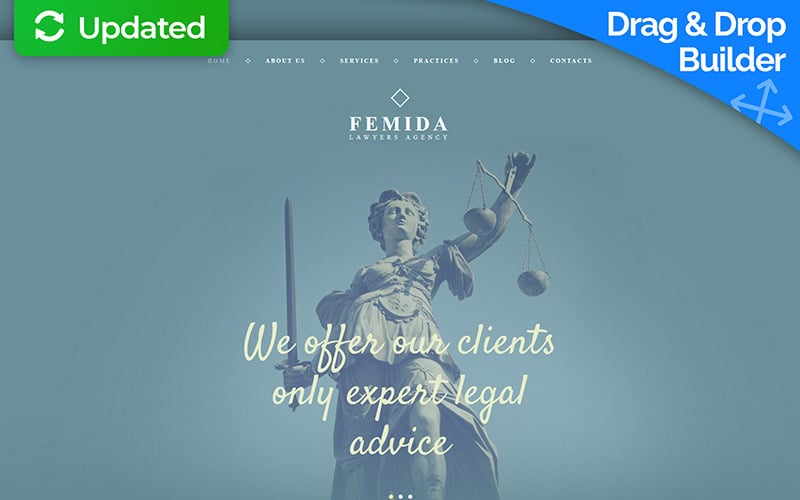 Law Firm Moto CMS 3 Template