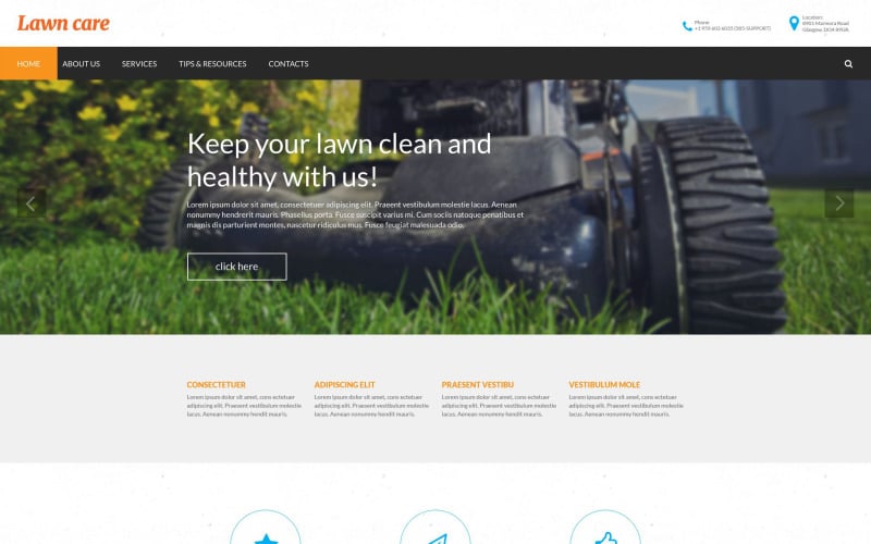 Lawn Mowing Responsive Website Template
