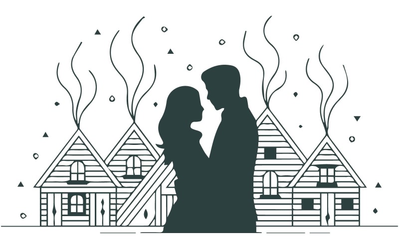 Logo-Konzept für eine gemütliche Winterbekleidungsboutique