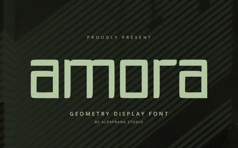 Amora - Geometrivisningsteckensnitt