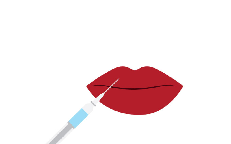 Vectorsjabloon voor cosmetische ingrepen zoals Botox en fillers