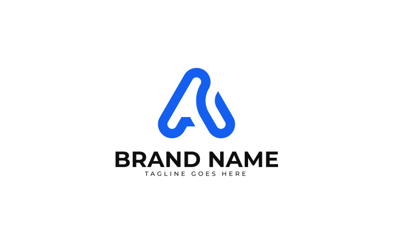 logo-ontwerp met de beginletter A
