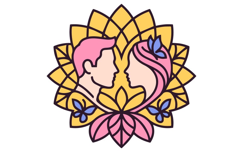 Meditatie lotus Yoga Lotus Symbool Illustratie