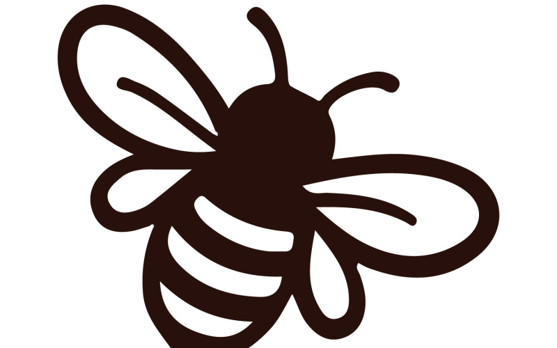 Un logo dal design audace che raffigura un'ape