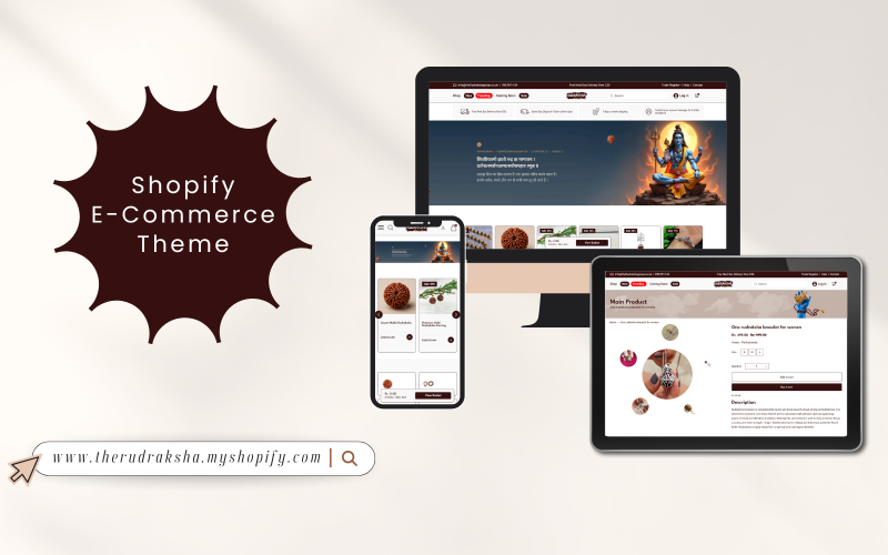 TheRudraksha 电子商务 Shopify 主题