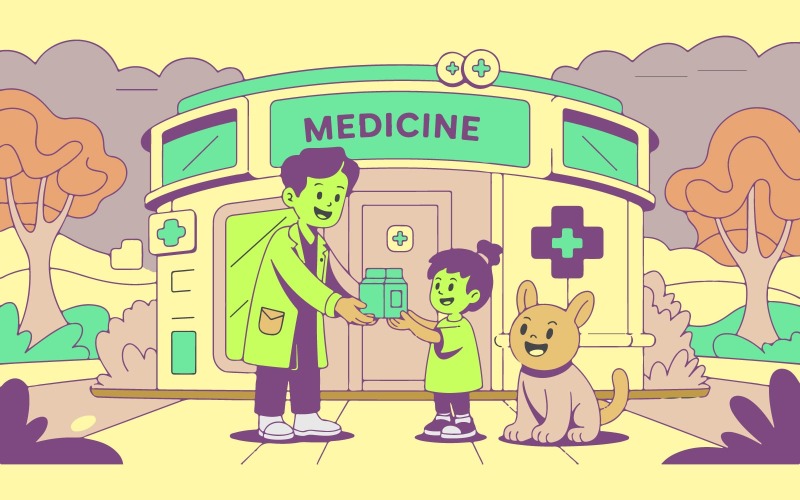 Ilustracja marki sklepu Medicine Support Health Store