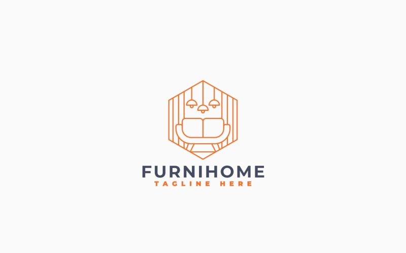 Modèle de logo pour mobilier et décoration intérieure