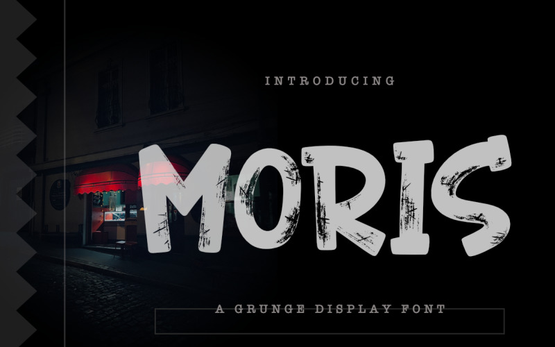 Шрифт Moris A Grunge Display Font