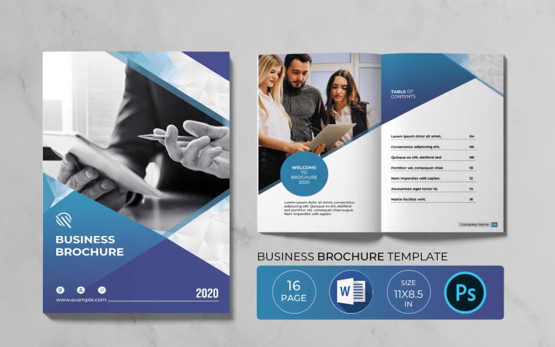 Modèle de brochure de profil d'entreprise