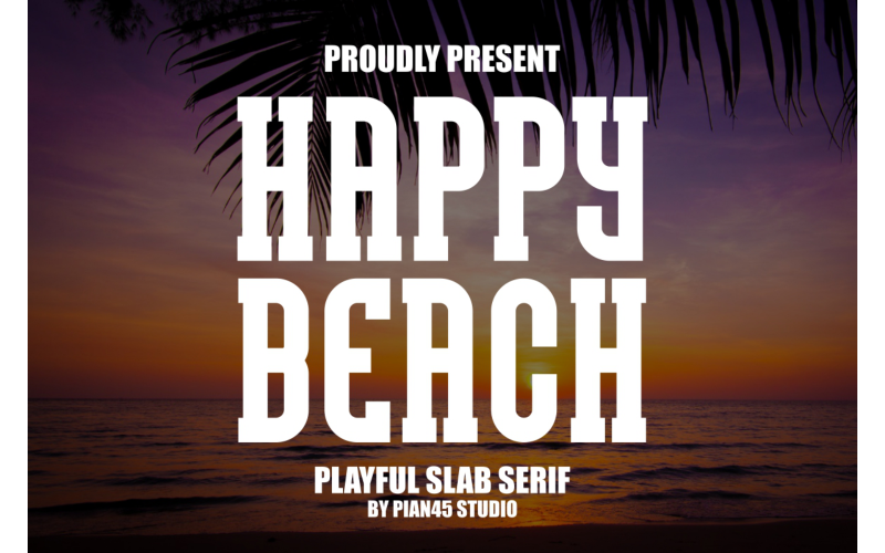 Happy Beach - Lekfull Slab Serif