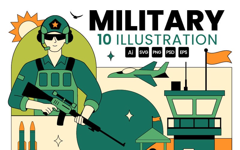 10 ilustracji sił zbrojnych