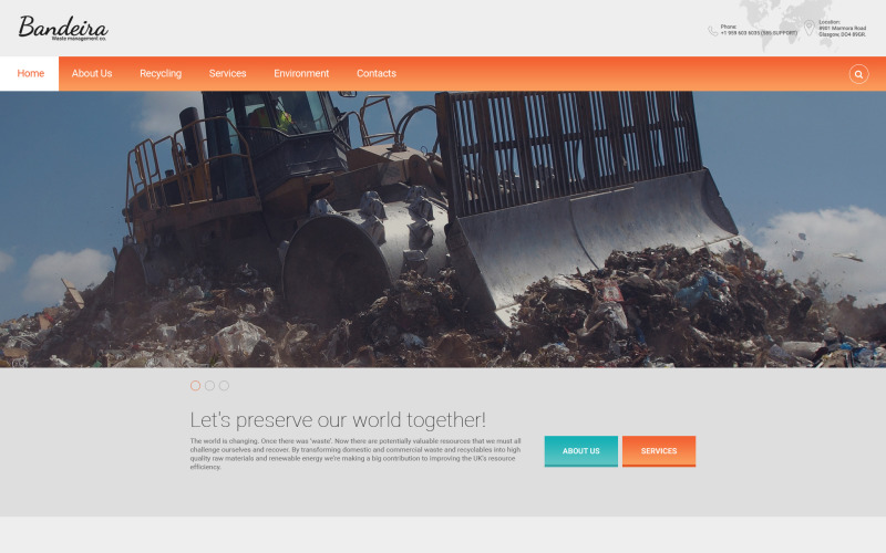 Bandeira Website-sjabloon