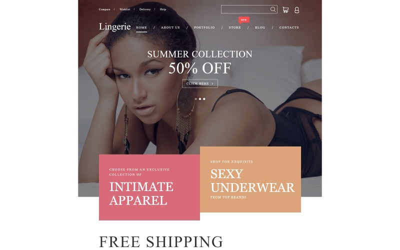 интимная одежда тема woocommerce