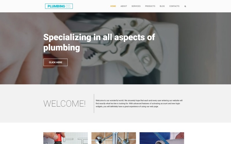 Motyw WordPress dla Plumbing Co