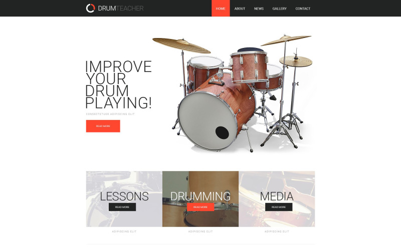 私人老师响应式网站模板