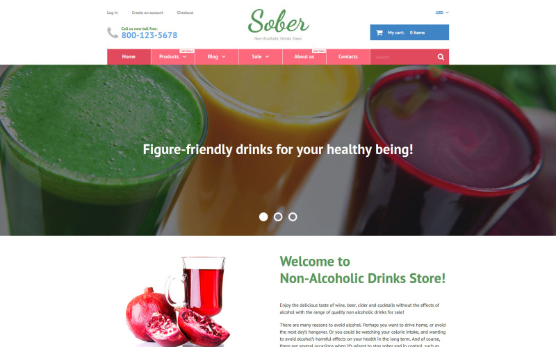 Sober Shopify Teması